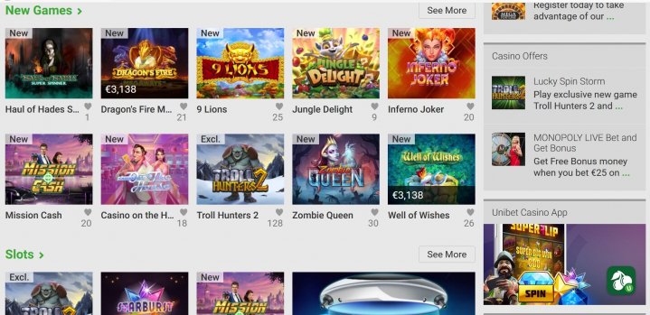 Unibet Casino 4