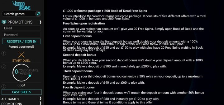 Voodoo Dreams Casino 3
