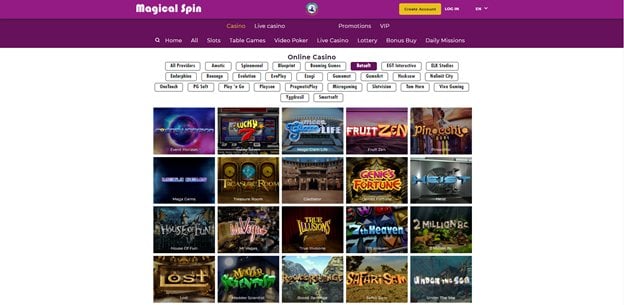 Magical Spin Casino 3