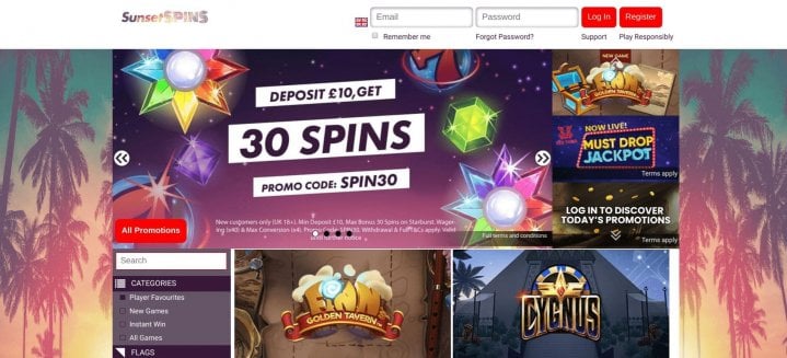 Sunset Spins Casino 1