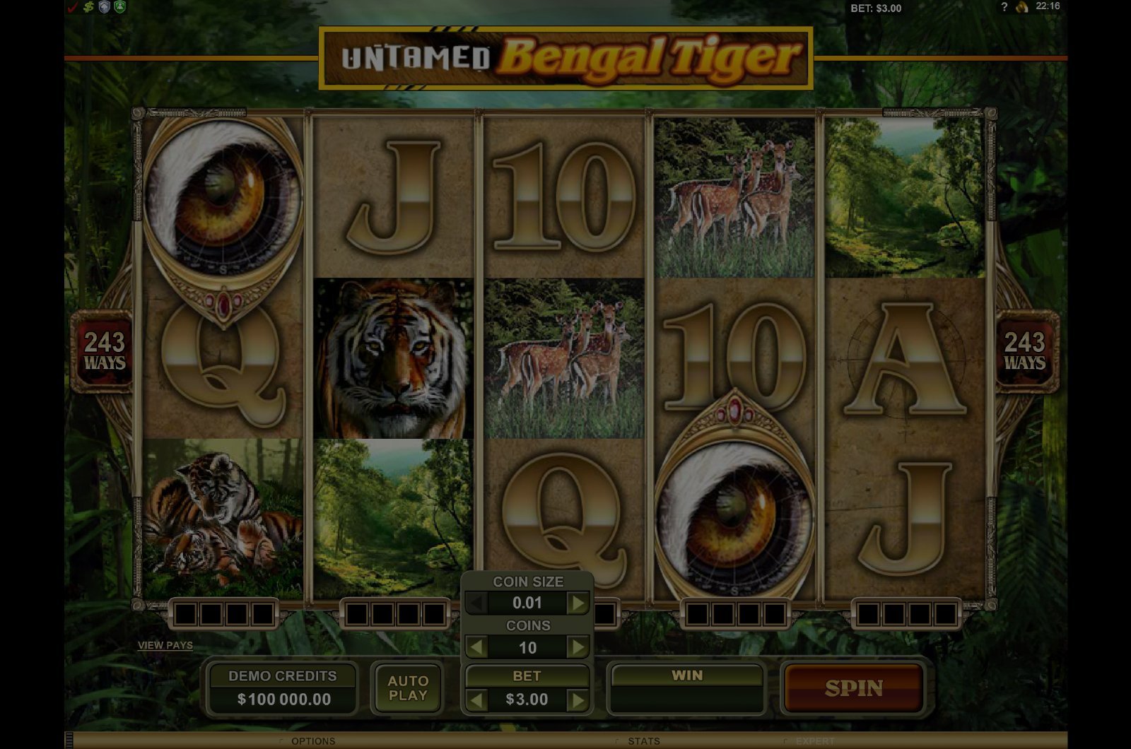 Untamed Bengal Tiger demo