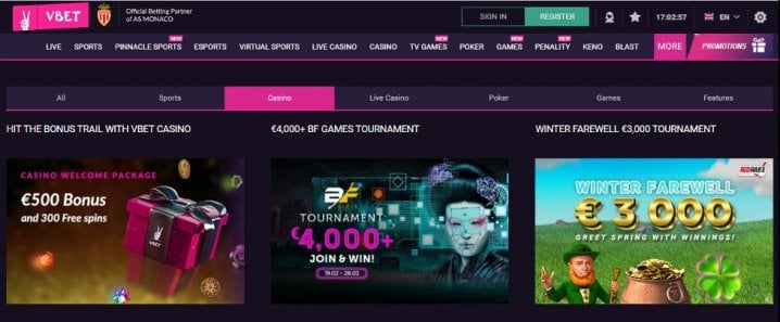 VBet Casino 1