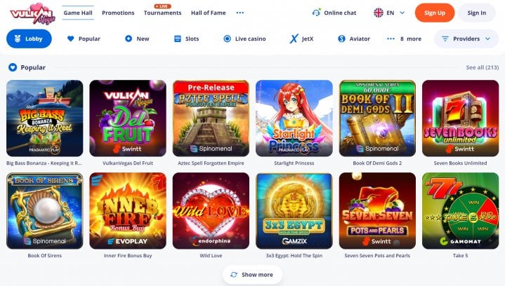 Vulkan Vegas Casino 3